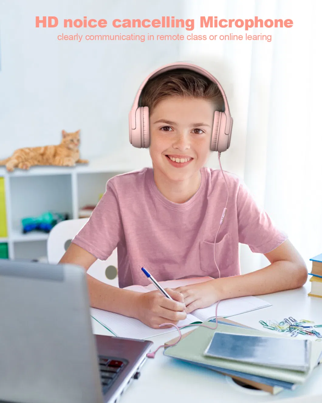 Wired Kids Headphone with Mic