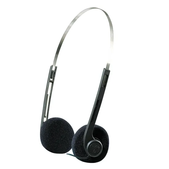 Comfort Earbuds Headphone Black Disposable Headset Headphones for School Airplane Hospital Students Kids and Adults 