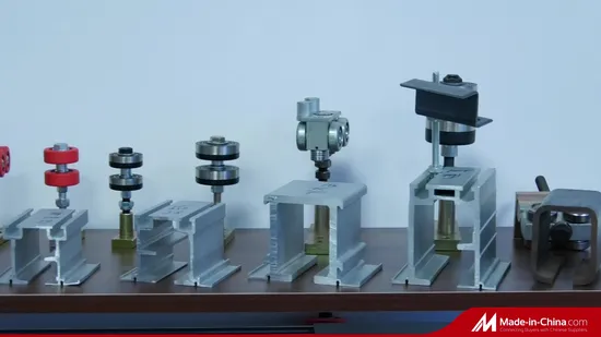 Top Hanging Aluminum Partition Track and Wheel Sliding Movable Wall Accessories 