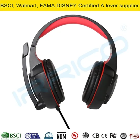 Gaming Headset Wired Headphone Audio 