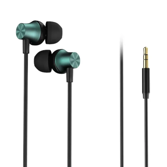 Noise Cancelling Headsets Sport Stereo Metal Bass Earphones Wired Headphones with Microphone 